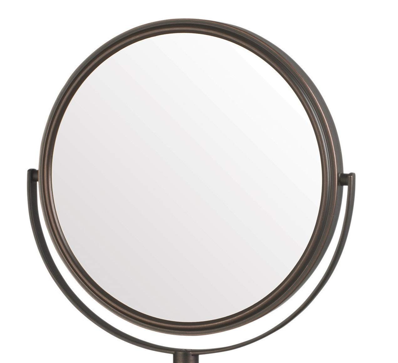 Jerdon JP7506BZ 8-Inch Wall Mount Makeup Mirror with 5x Magnification, Bronze Finish, 1.0 Count : Personal Mirrors : Beauty & Personal Care