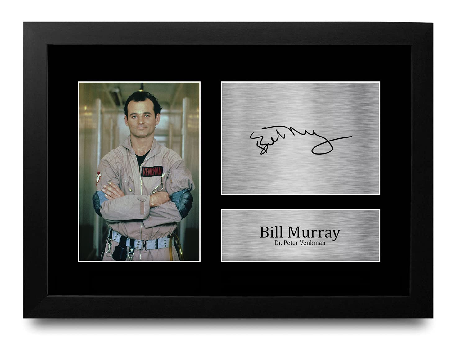HWC Trading FR Bill Murray Gift Signed FRAMED A4 Printed Autograph Ghostbusters Gifts Print Photo Picture Display