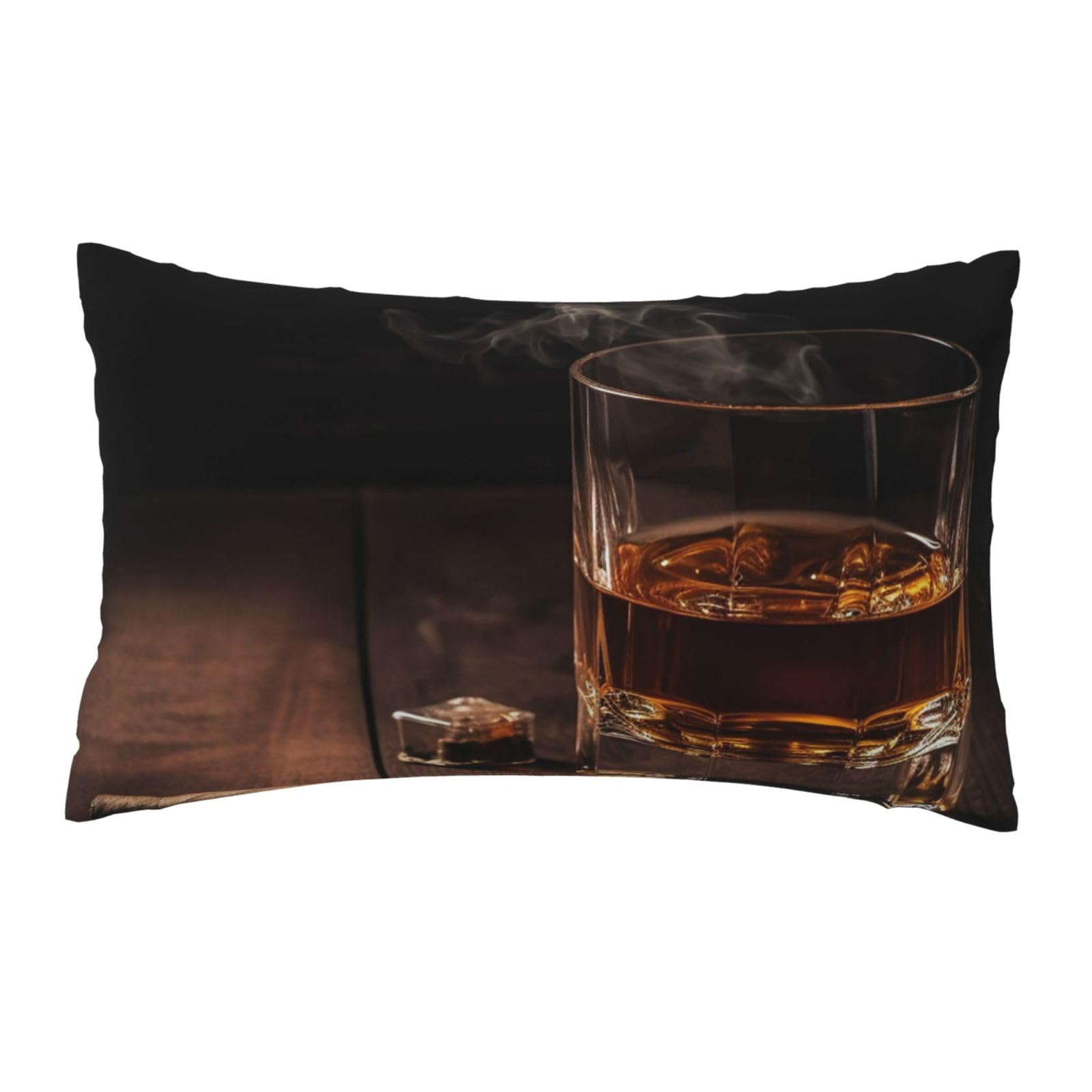 FodPand Luxury Velvet Pillow Cases 12 x 20 inch Super Soft Decorative Throw Pillow Covers - Cigar & Whiskey Pillowcases Modern Lumbar Cushion Cases for Couch Sofa Bed Pillow Shams
