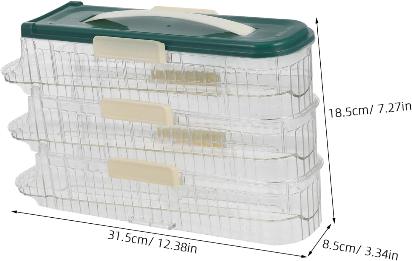 MAGICLULU Egg Holder for Refrigerator Lid Automatic Rolling Egg Storage Rack Large Capacity Organizer for Fridge for Home Use