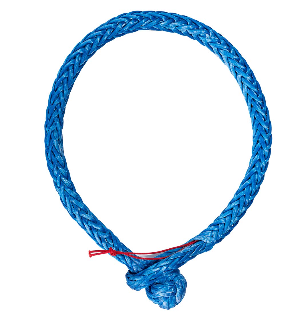 UHMWPE 7/32" Soft Shackle for Winch and Outdoor Activity-Blue Color