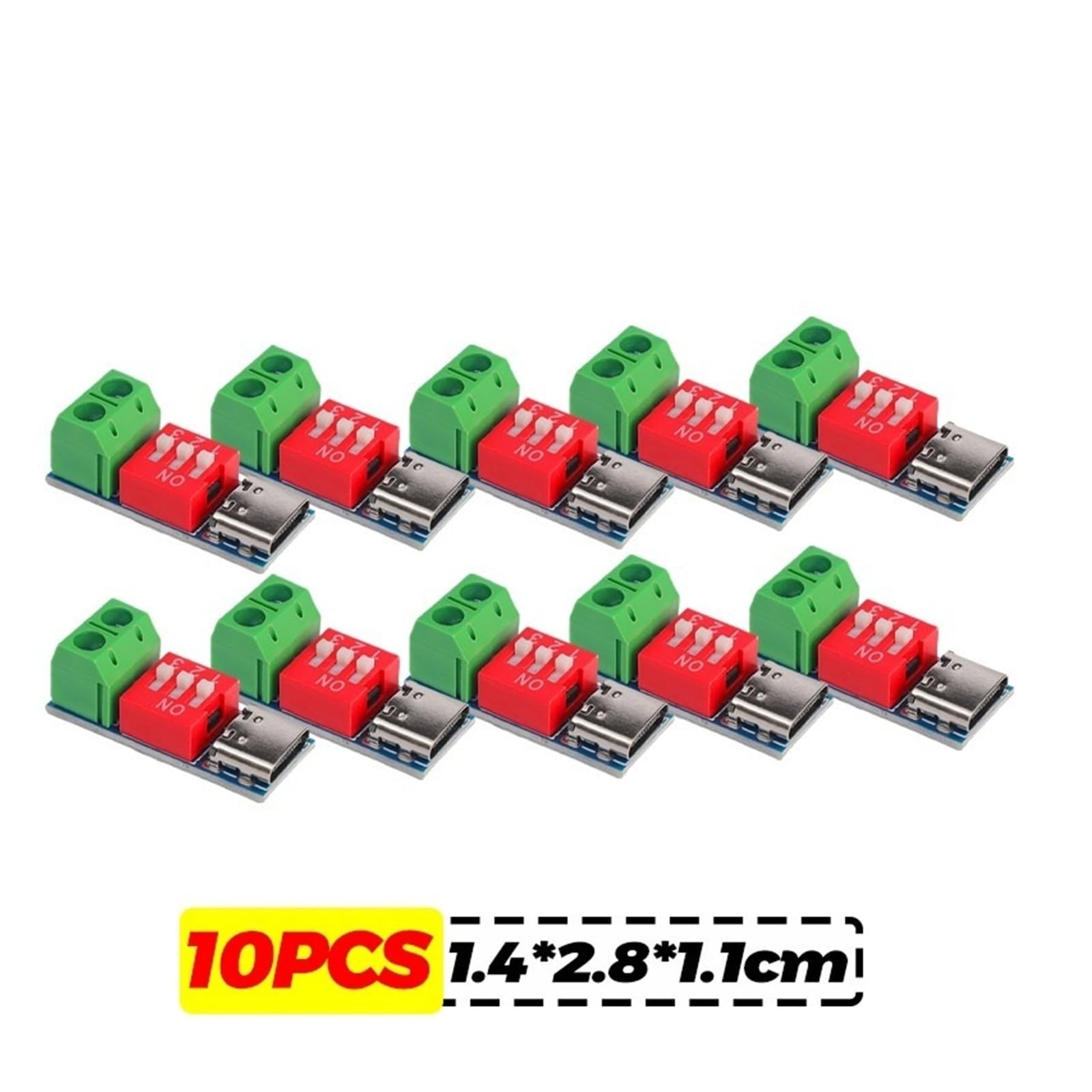 PD 5-20V Trigger Tester Decoy Board Type-C DIY Power Supply(10pcs)
