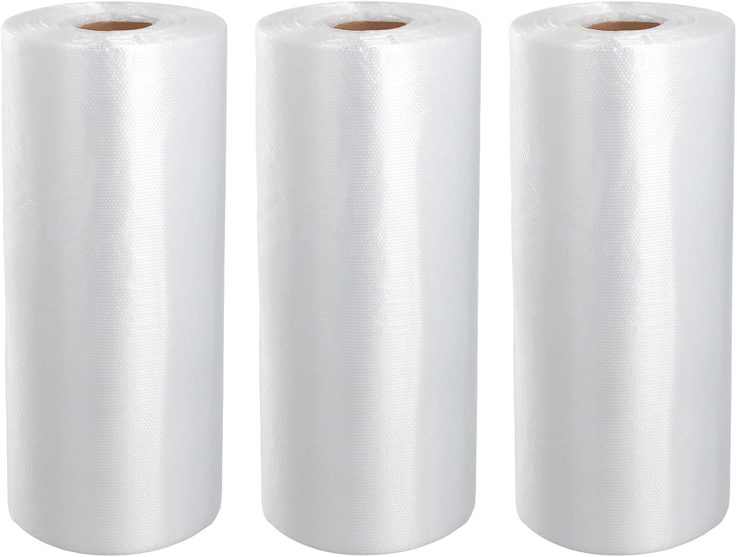 1500 Count 10 x 14 Inches Plastic Produce Bags, Clear Plastic Roll Bags, Food Storage Bags for Commercial, Kitchen 500 Bags x 3 Roll