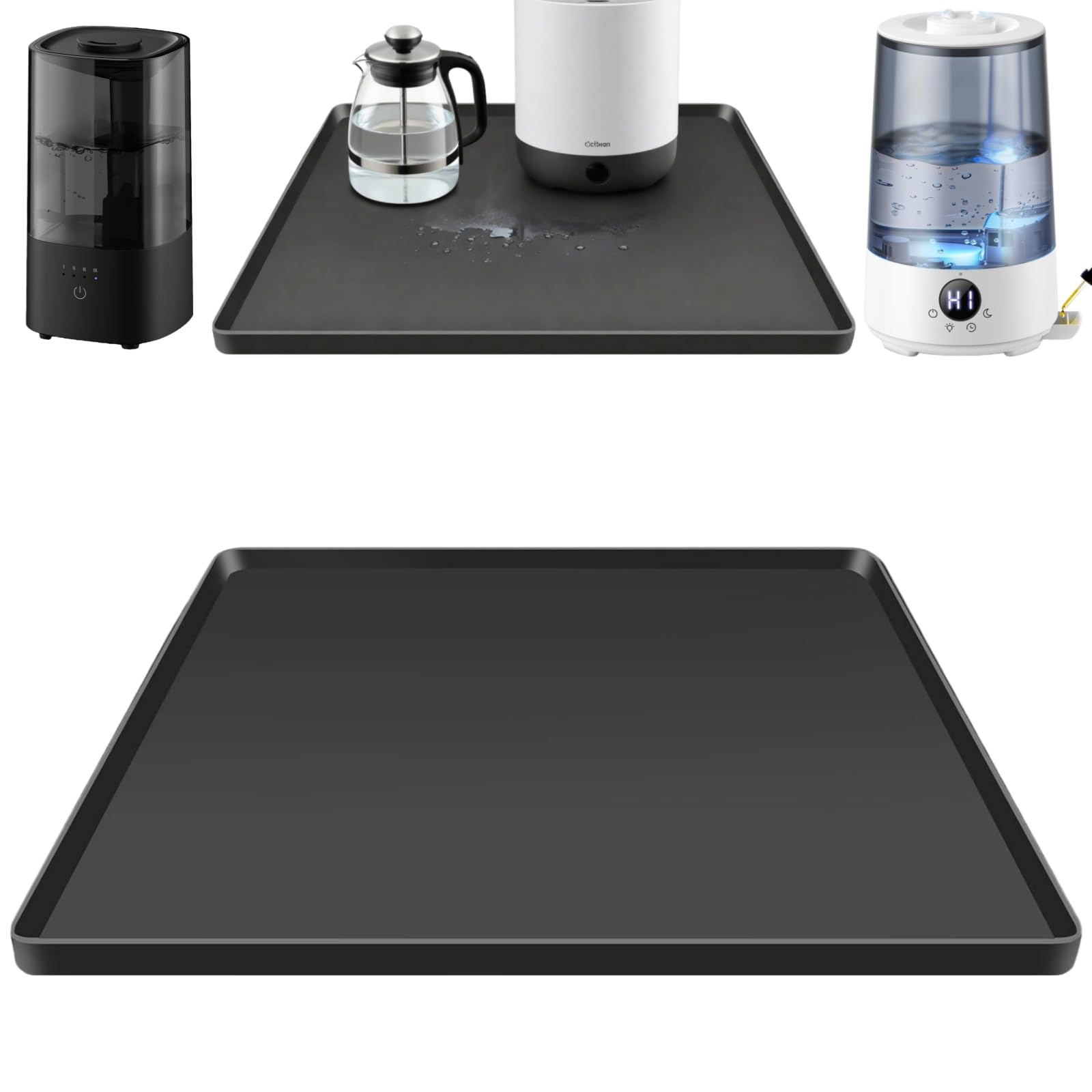 16x16" Silicone Drip Mat for Large Humidifiers, Anti-Spill of Humidifier