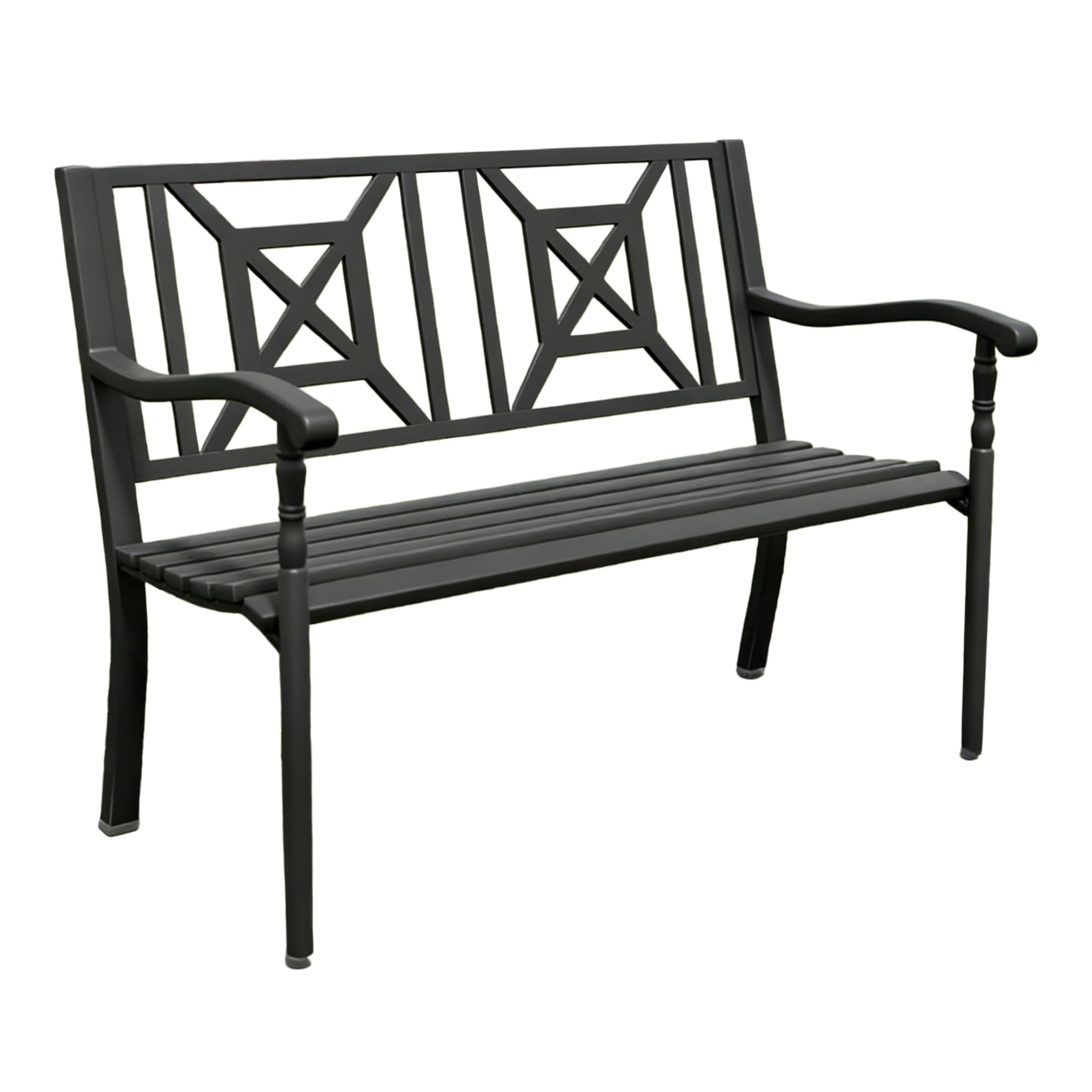50 Inches Outdoor Bench Park Patio Furniture Garden Bench Seating