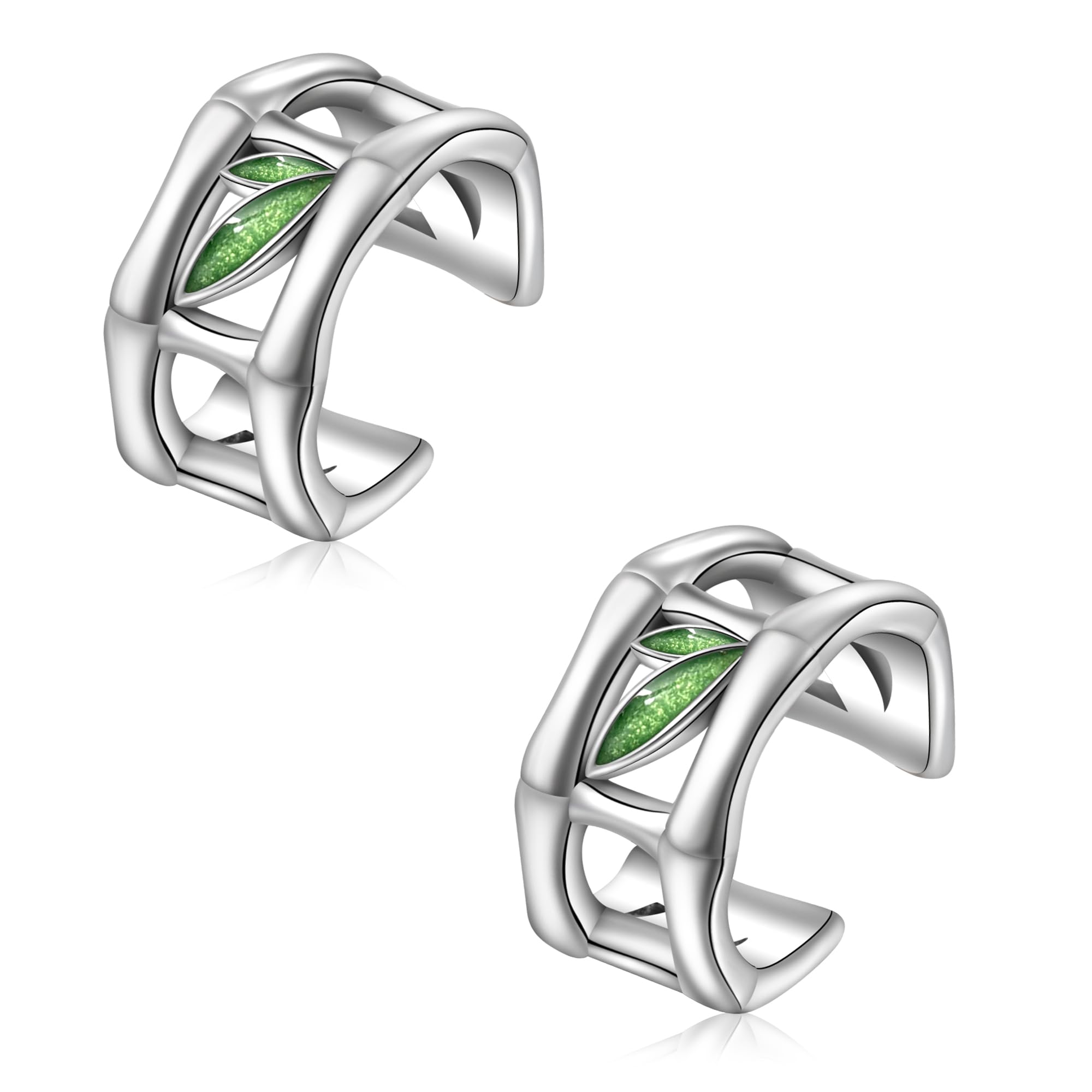 Cuff Earrings 925 Sterling Silver Ear Cuff Earrings Non-Piercing Fake Helix Cartilage Cuff Earrings Various Styles Ear Cuffs Fine Jewelry for Women