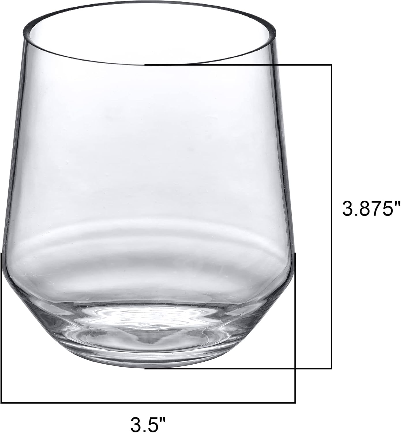 Amazing Abby - Sammy - 14-Ounce Unbreakable Tritan Wine Glasses (Set of 6), Plastic Stemless Wine Tumblers, Reusable, BPA-Free, Dishwasher-Safe, Perfect for Poolside, Outdoors, Camping, and More - Image 3