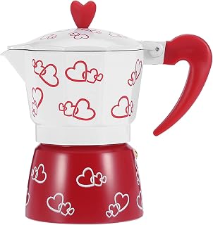 Espressokanne, Aluminium Moka Espressokocher, Italienische Kaffeemaschine für die Herdplatte, Espressomaschine Moka Kanne für Kaffeeliebhaber
