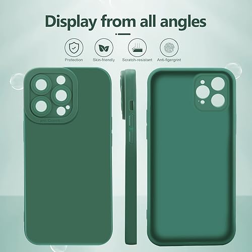 Miniatura 3 de YZR Funda compatible con iPhone 12 Pro Max de 6.7 pulgadas (2020), serie sedosa y suave al tacto, funda protectora de goma de silicona líquida suave