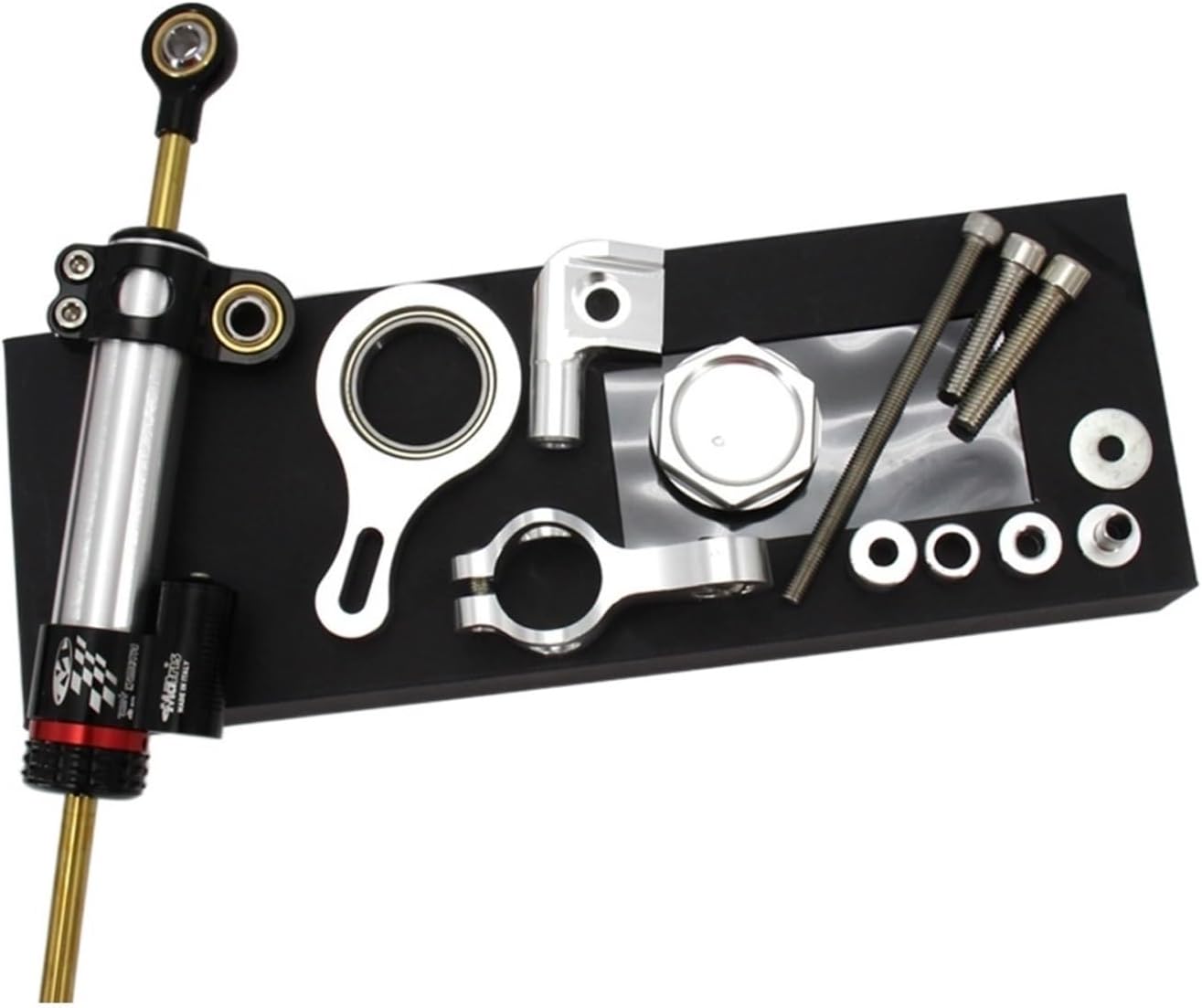 CNC Aluminum Adjustable Motorcycles Steering Stabilize Damper Bracket Mount Kit For YAMAHA YZF R6/R1 Mounting Bracket Kit(A)