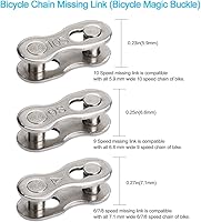 Vista 8 de Alicates de eslabones de bicicleta + herramienta divisora de cadena + comprobador de cadena + 3 pares de eslabones faltantes de bicicleta, abridor