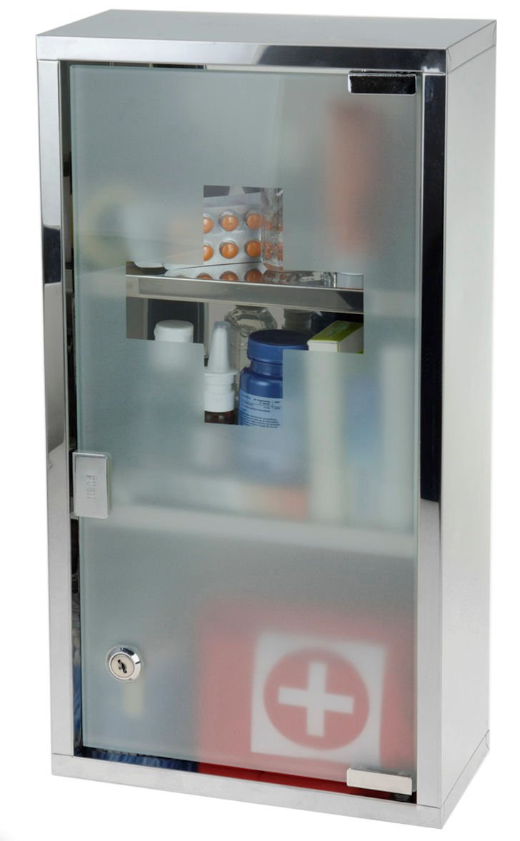 Armadietto Per Medicinali, Armadietto Per Medicinali, Armadietto Per Medicinali Armadietto Per Medicinali Armadietto Per Medicinali 3 Scomparti Farmacia Domestica Acciaio Inossidabile 25 X 12 X 48 Cm 92137570