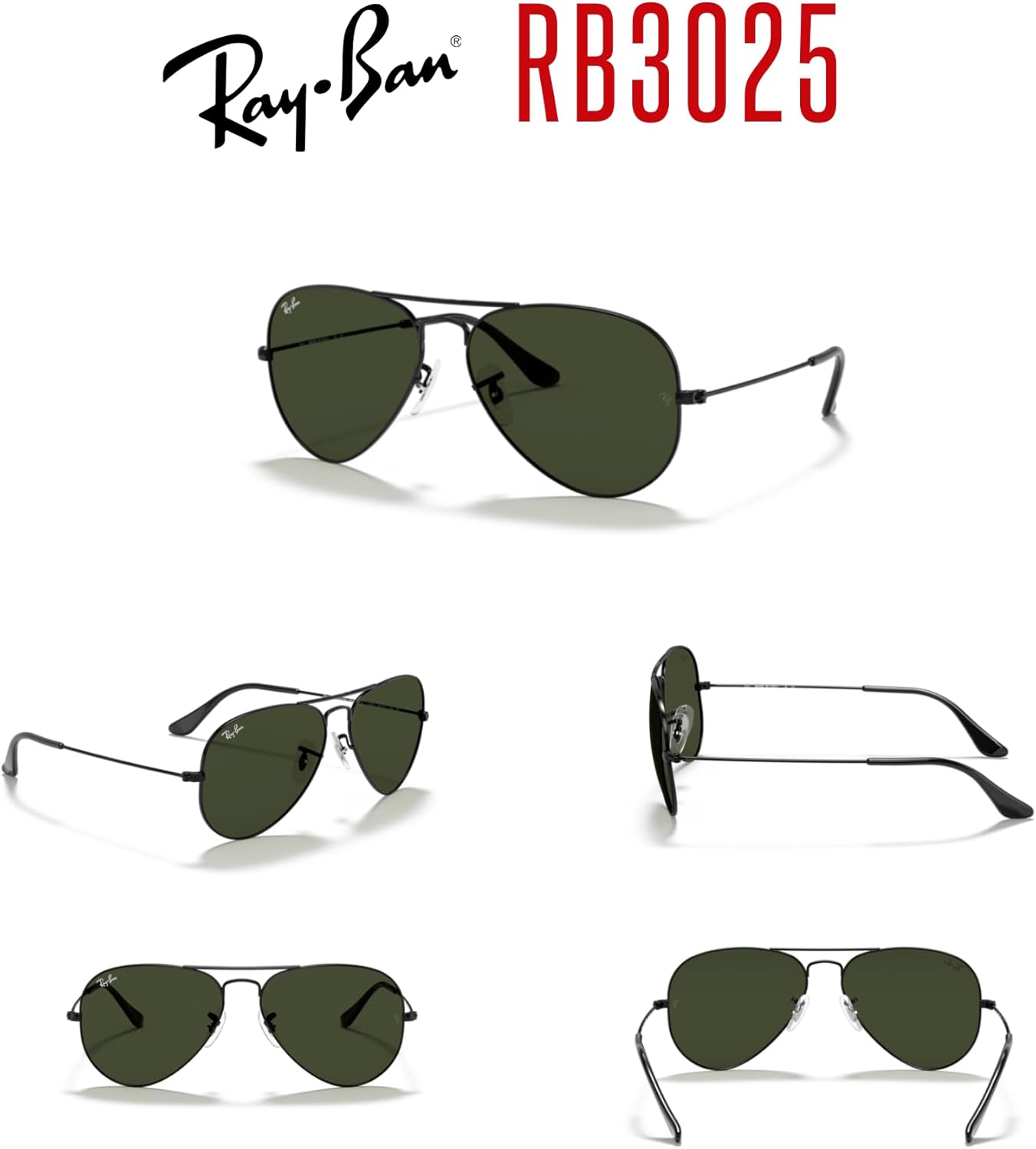 Ray-Ban RB3025 Metal Aviator Sunglasses For Men For Women +BUNDLE with ACCESSORY EYEWEAR KIT - Image 6