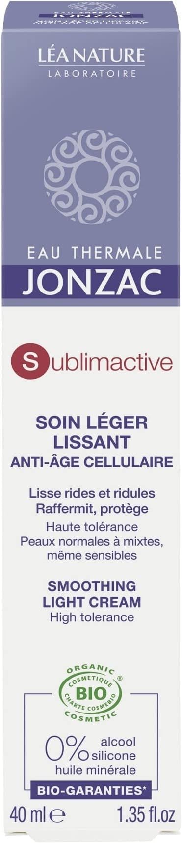 Eau Thermale Jonzac Organic Cosmetic Sublimactive Cellular Anti-Aging Light Cream, 40 ml