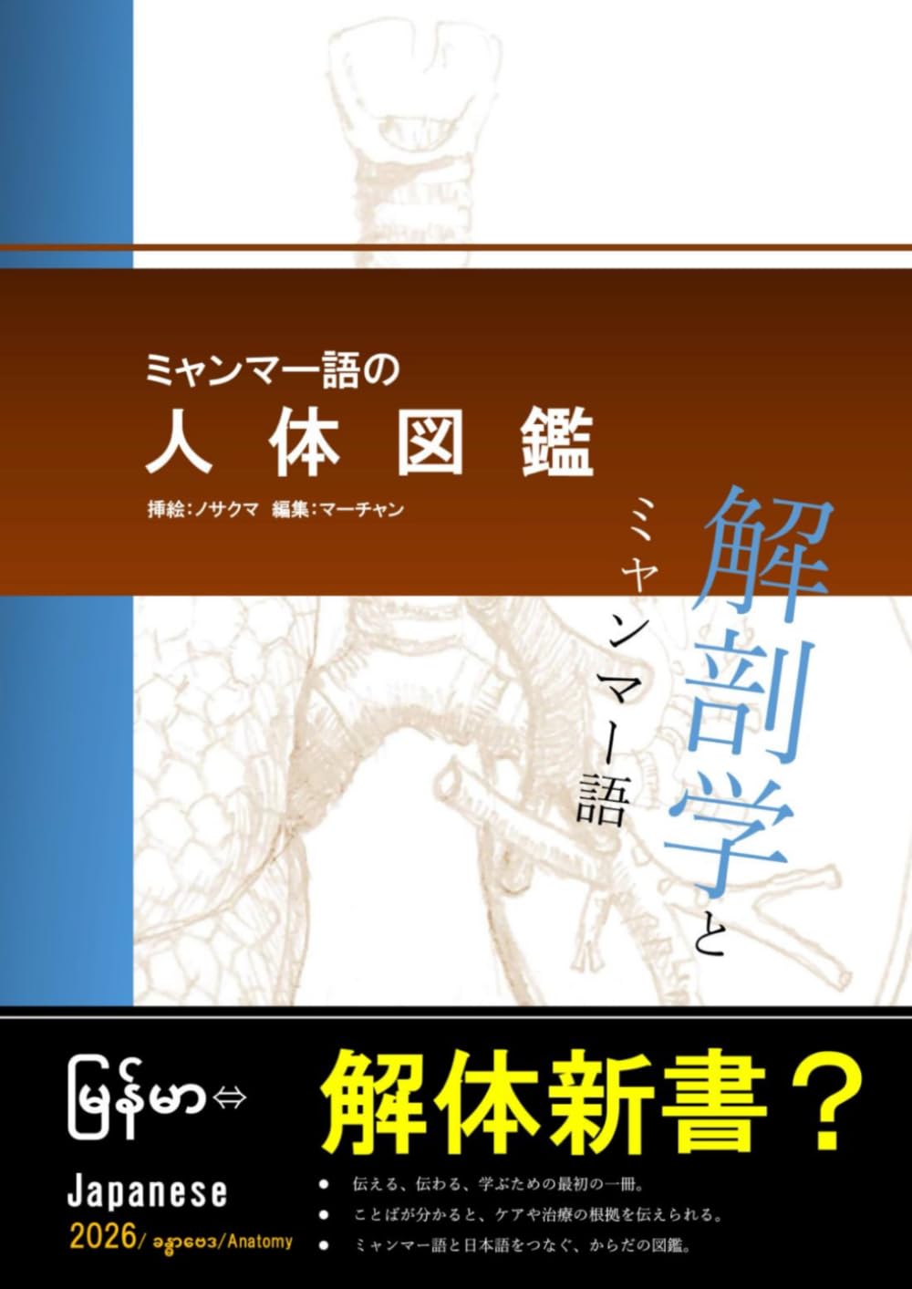 ミャンマー語の人体図鑑
