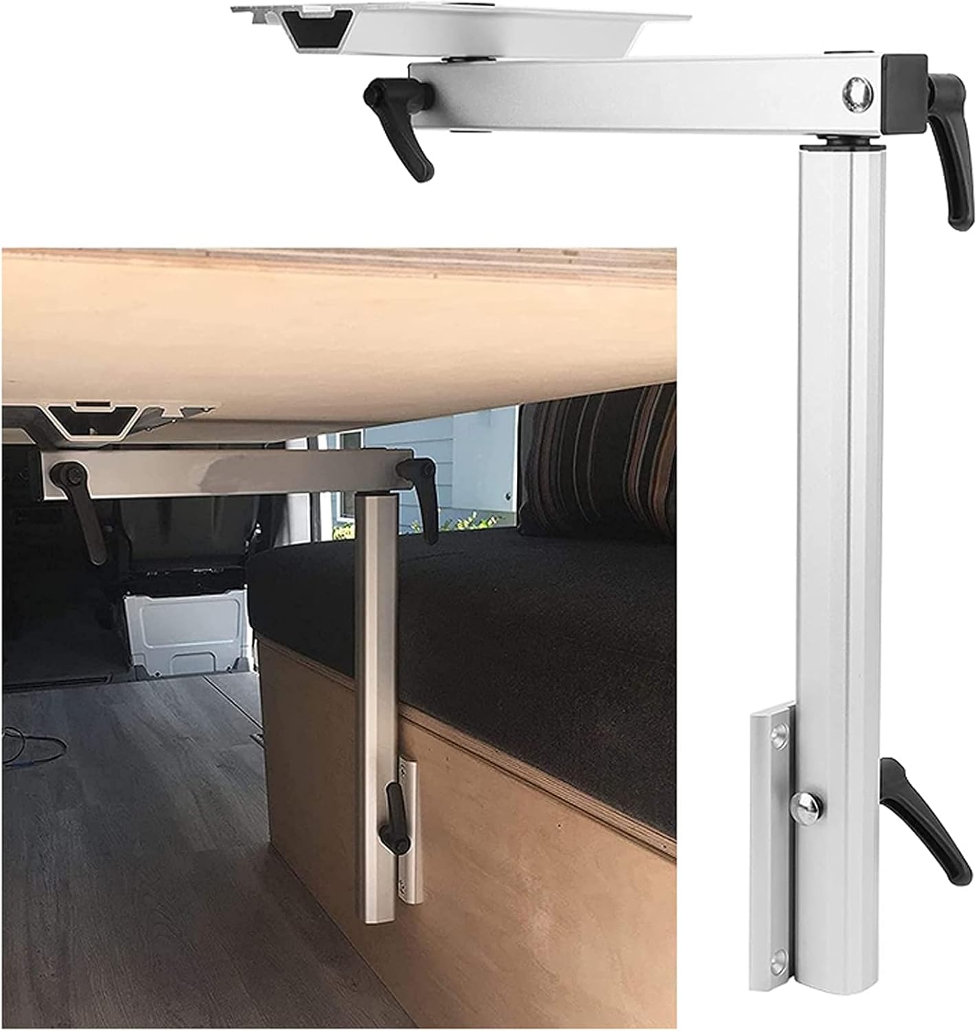 Camper Table Legs Replacement,Motorhome Table Leg Removable Turnable Modification Corner Fixed Variable,Adjust The Height