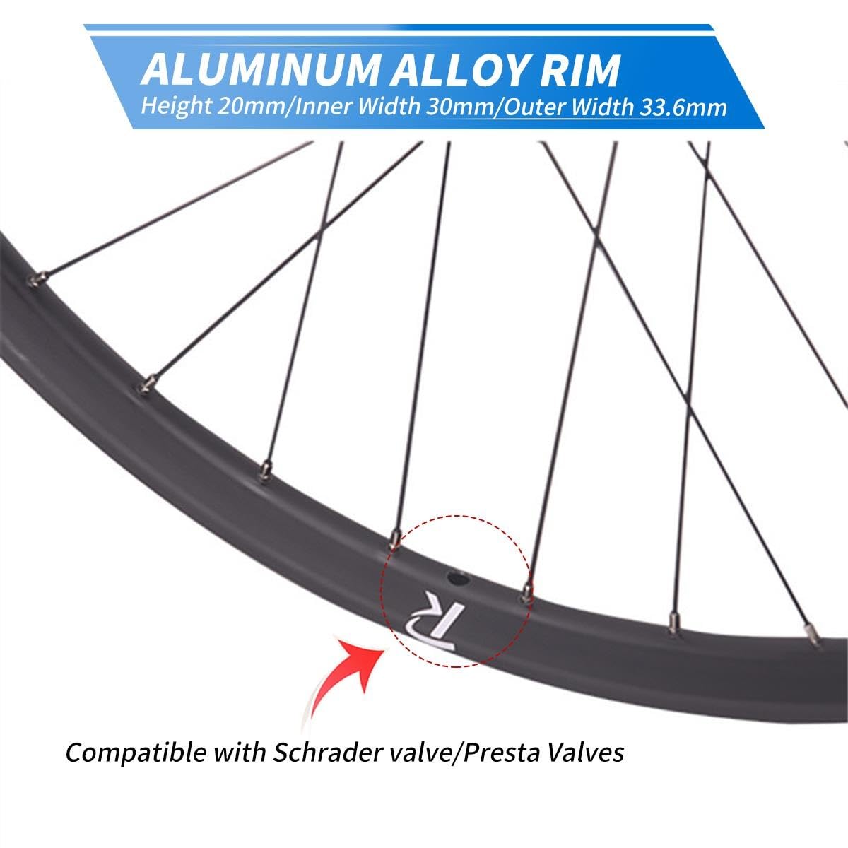 26/27,5/29 Pollici Ruote Mtb Perno Passante 110*15/148*12mm, Freno A Disco