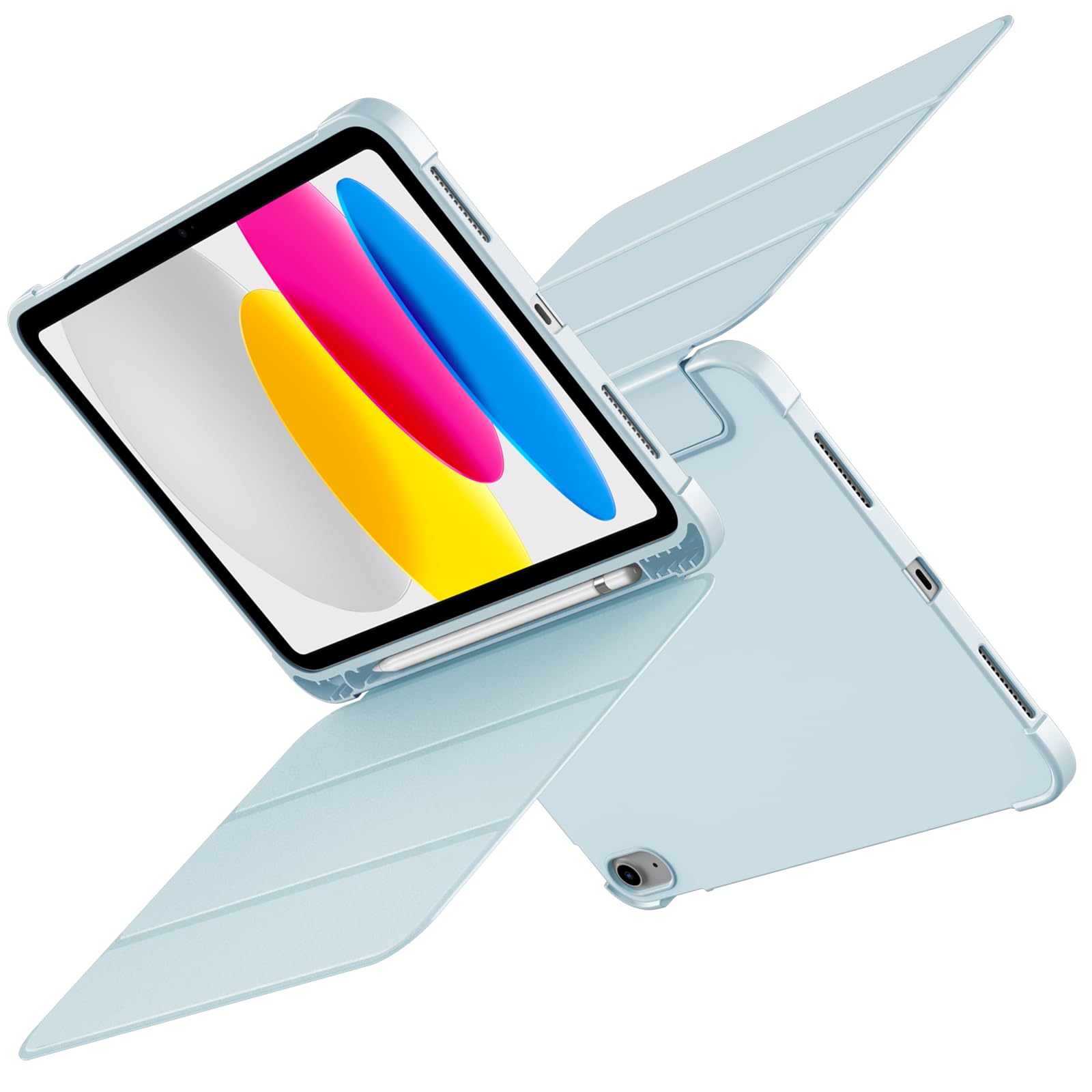 Amazon.co.jp: Anqrp iPad 10世代 ケース 2022 軽量 ペン収納 薄型 TPU 