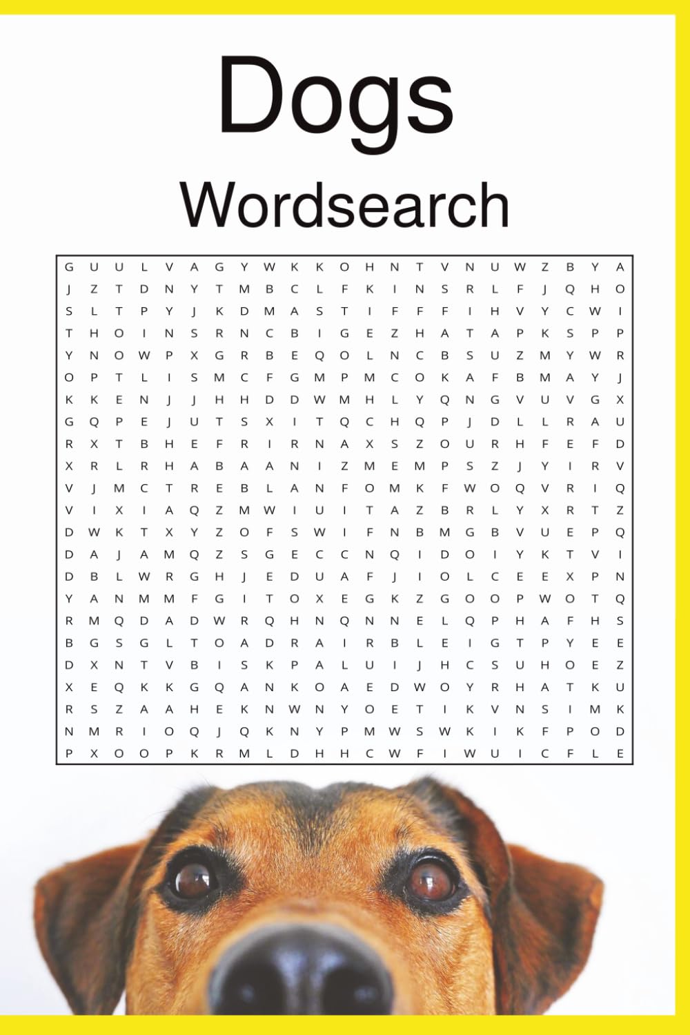 Dog Breeds word search puzzle book: Word searches with easy read print about Dog breeds, dogs, 6x9 inches, 40 puzzles
