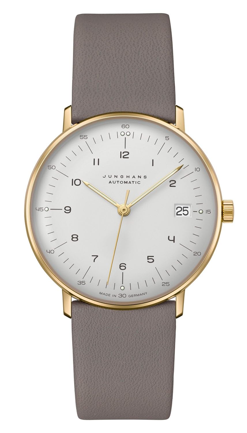 JUNGHANS max Bill Armbanduhr Kleine Automatic Grau/Goldfarben 27/7108.02