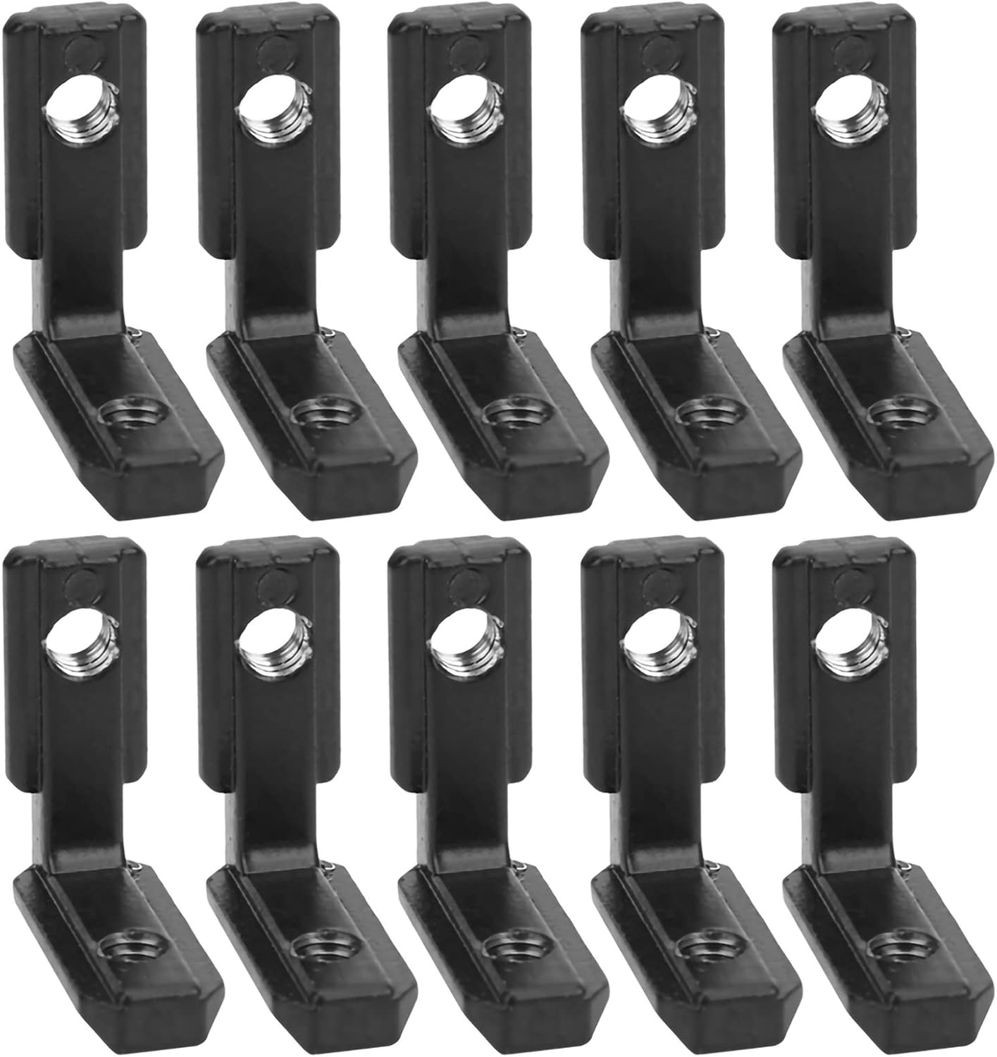 L Bracket Corner Braces, 10Pcs T Slot LShape Carbon Steel Interior Corner Connector