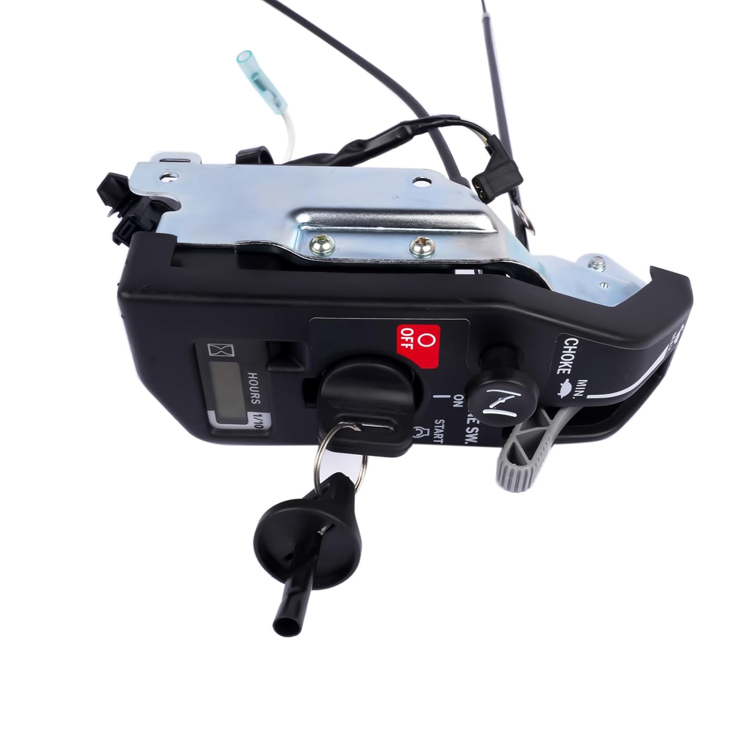 GX630 GX690 Ignition Switch Control Box Assy with 2PCS Keys Replacement for Honda 10KW Double Cylinder Gasoline Generator, Ignition Starter Switch Control Box AKWH