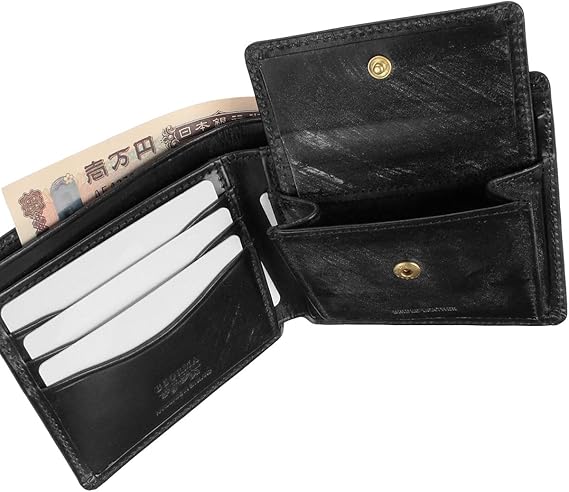 Amazon | [ベオーマ] 二つ折り財布 S0040 ブライドルレザー メンズ