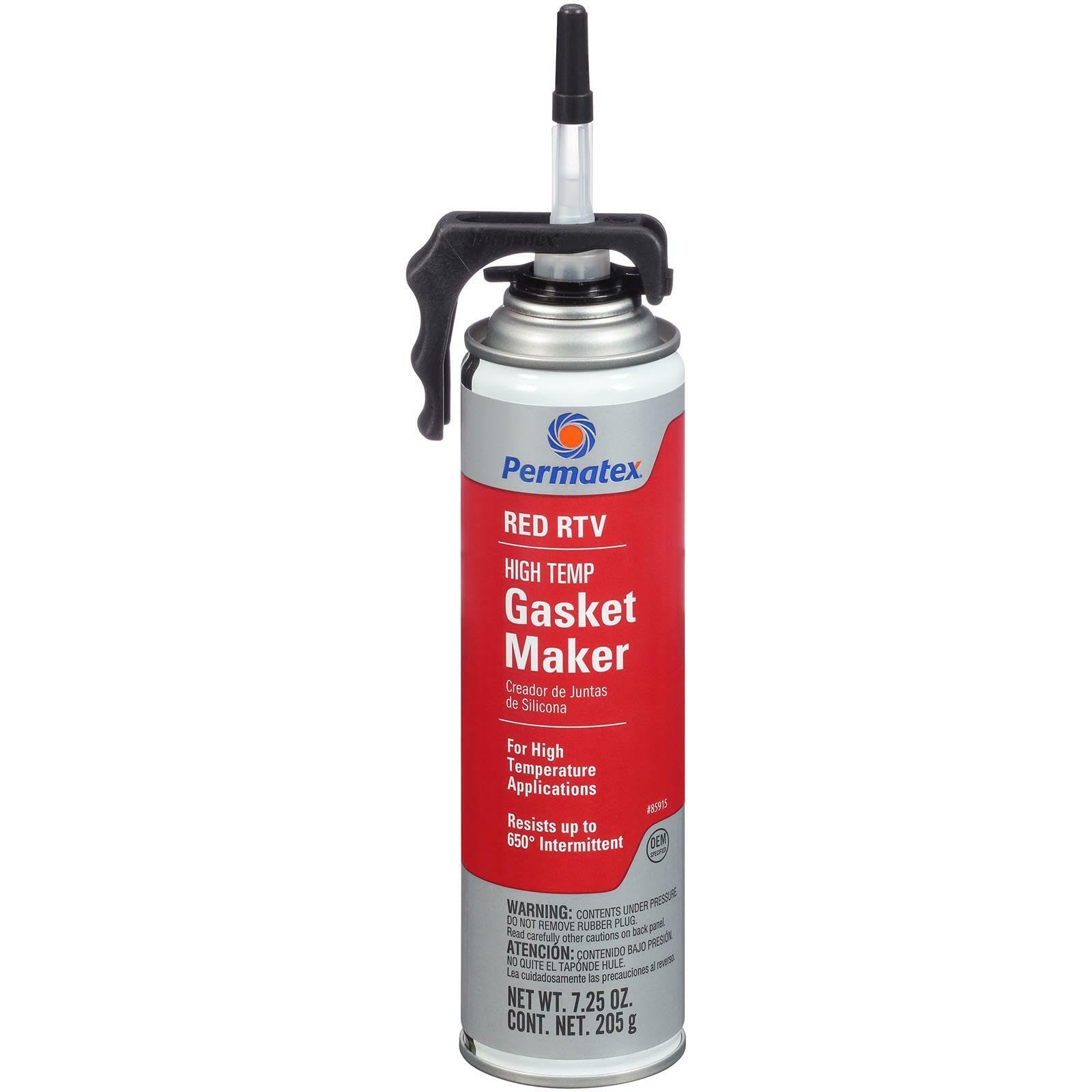 Permatex85915 High-Temp Red RTV Silicone Gasket, 7.25 oz. PowerBead Can