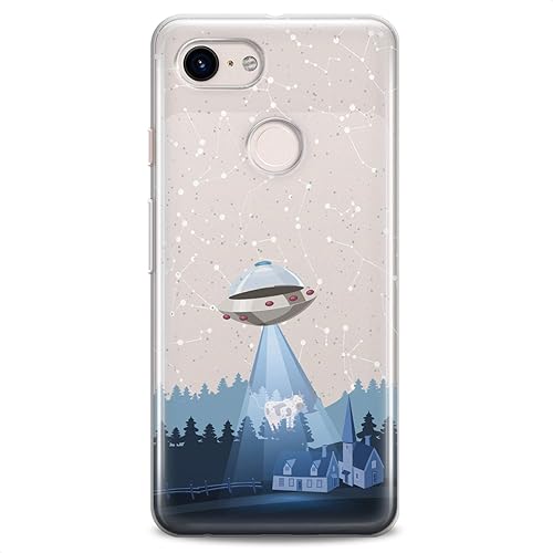Miniatura 5 de Funda de TPU compatible con Google Pixel 8 Pro 7a 6a 5a XL 4a 5G 2 XL 3 XL 3a 4 Space Nave Alien Outer Space Soft Slim Fit vaca Clear Girls Stars