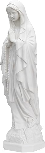 Miniatura 2 de THE FAITH GIFT SHOP Estatua Blanca Nuestra Señora de Lourdes 16 pulgadas