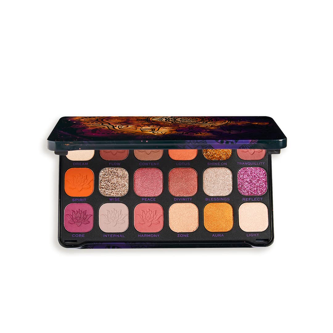 Makeup Revolution Forever Flawless Spirituality, Eyeshadow Palette, Create Long-Lasting Eye Makeup Looks, Vegan & Cruelty-Free, 20g