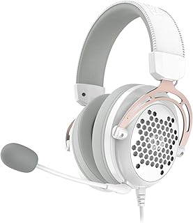Headset Gamer Redragon Diomedes H388 (Áudio 7.1 / Conector 3.5mm) - Branco