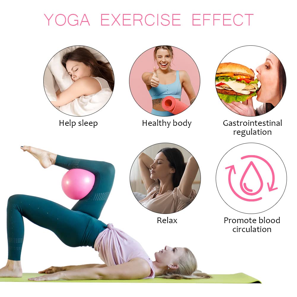 Palla Pilates 25cm Flintronic - PVC Antiscivolo | Per Yoga, Fitness E Esercizi Addominali
