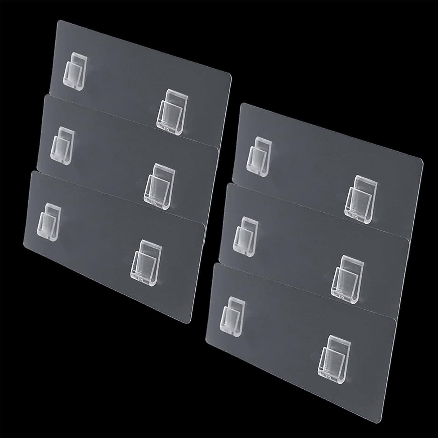 CARURLIFF 6 PCS Shower Caddy Adhesive Replacement Sticker for Large Diameter Bathroom Basket Self-adhesive Hooks for Wall Mounted