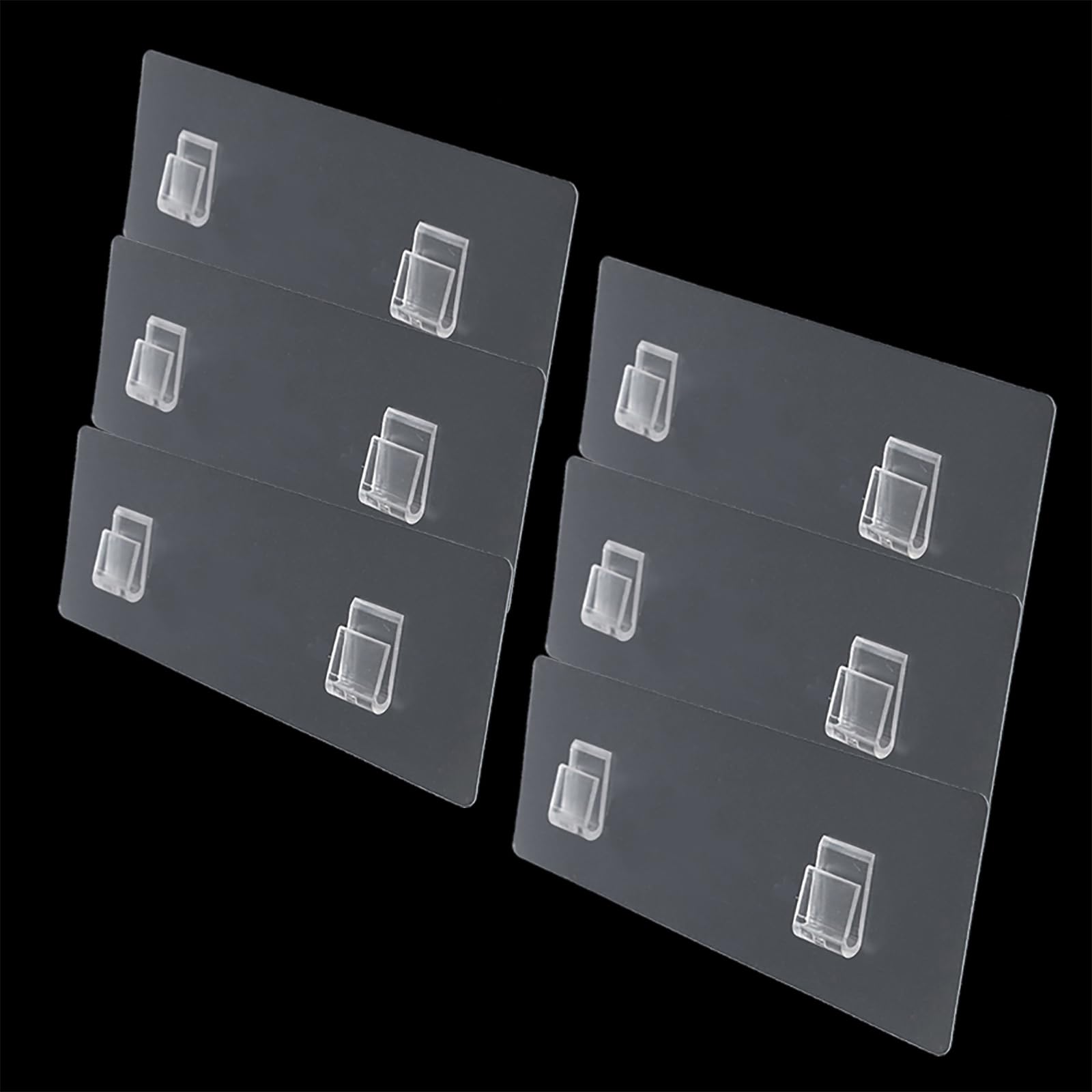 CARURLIFF 6 PCS Shower Caddy Adhesive Replacement Sticker for Large Diameter Bathroom Basket Self-adhesive Hooks for Wall Mounted