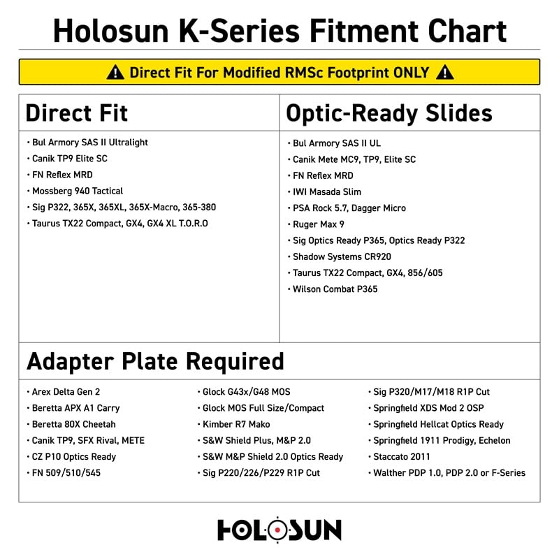 Image of HOLOSUN 407K /507K Series, Dot or Multi-Reticle, Black /FDE /Black-Out /Brown