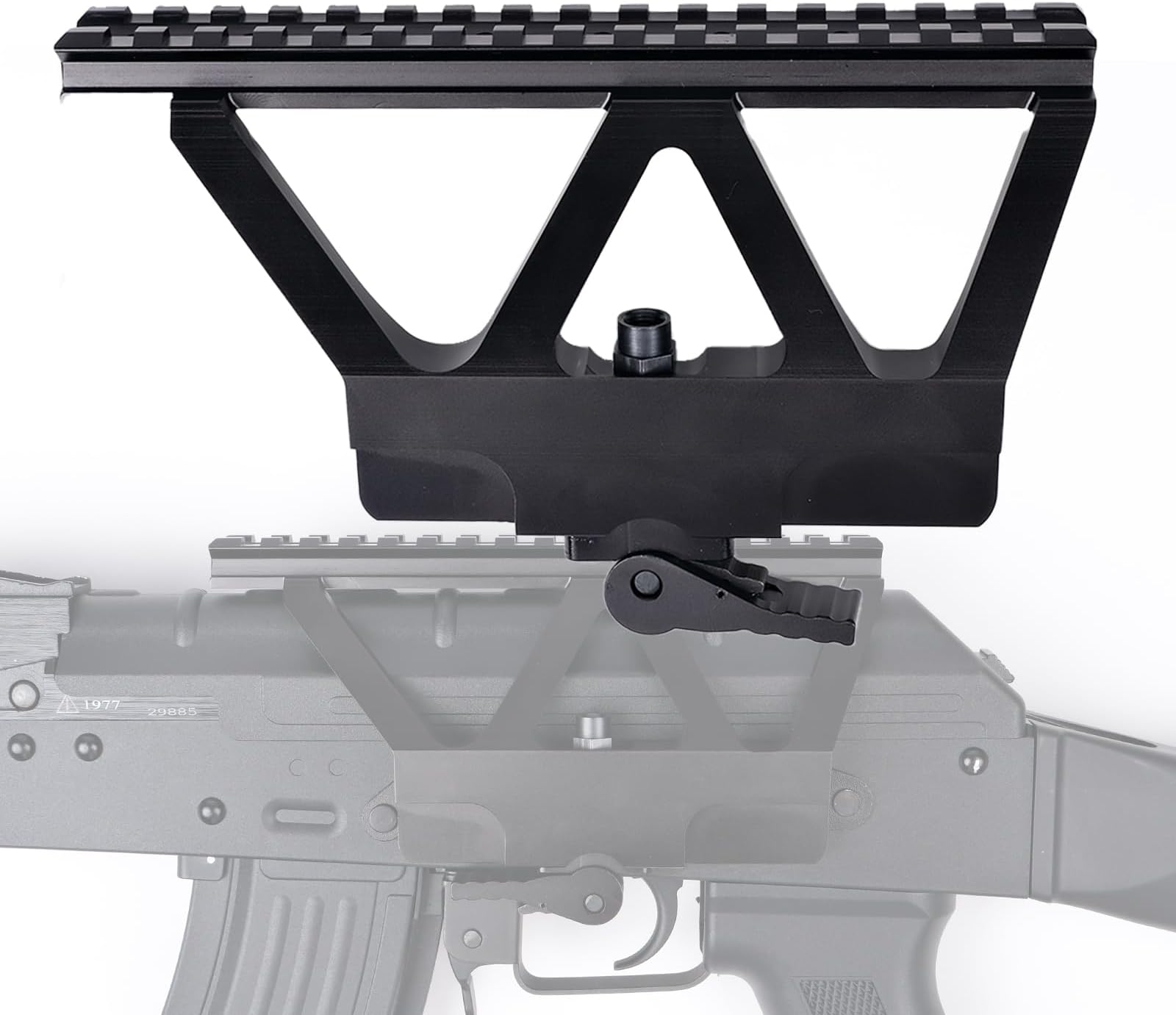 Side Scope Mount - Quick Detach Scope Mount Side Picatinny Rail Mount for Red Dot Sights Scopes - 20mm Standard Rail Mount