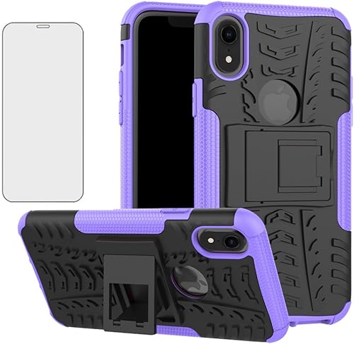 Asuwish Funda protectora para iPhone XR 6.1 con protector de pantalla de vidrio templado, híbrida, resistente, funda protectora para iPhone XR disponible en Yaxa Peru