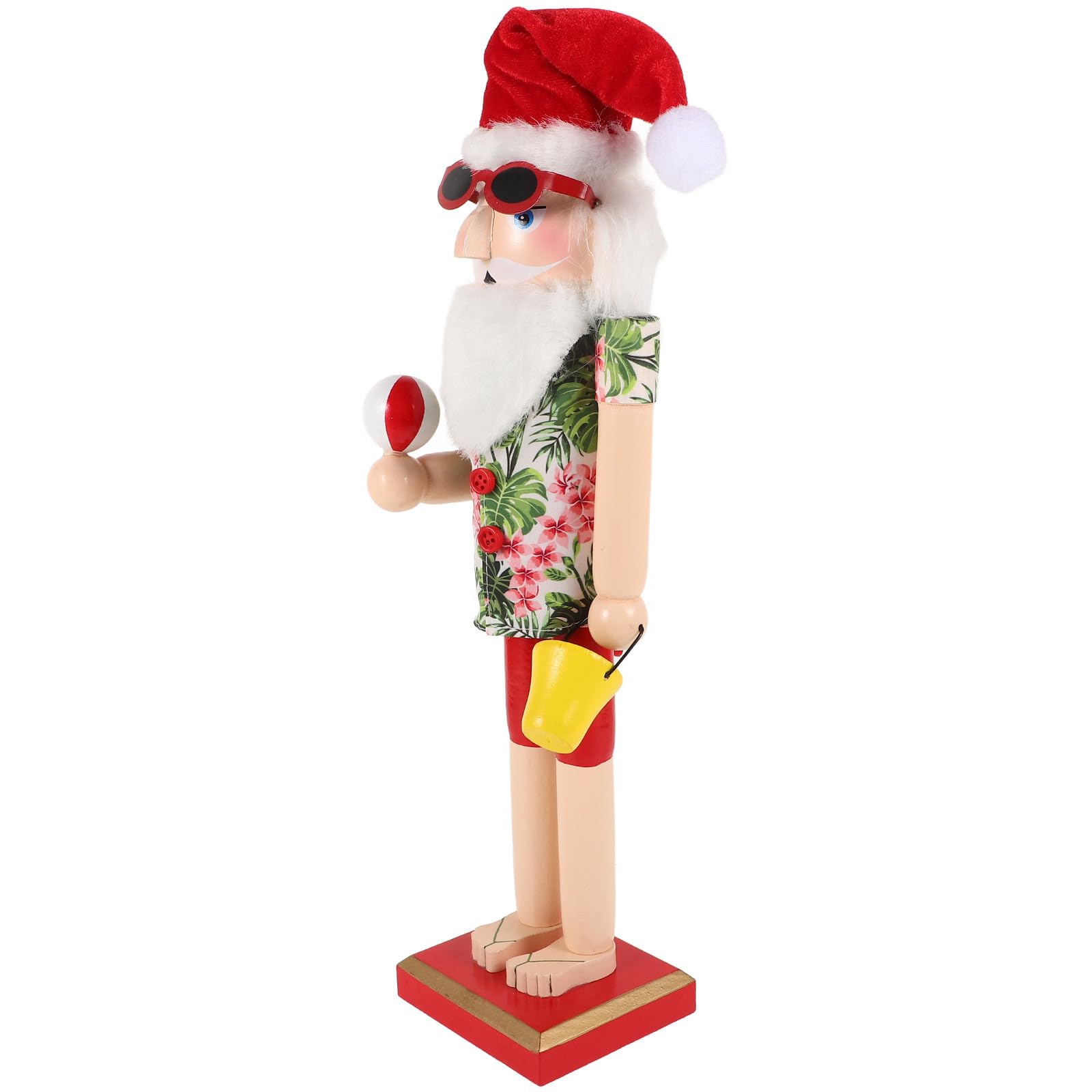 FRCOLOR 3 Piezas Cascanueces Navideño de Madera para Escritorio, Santa