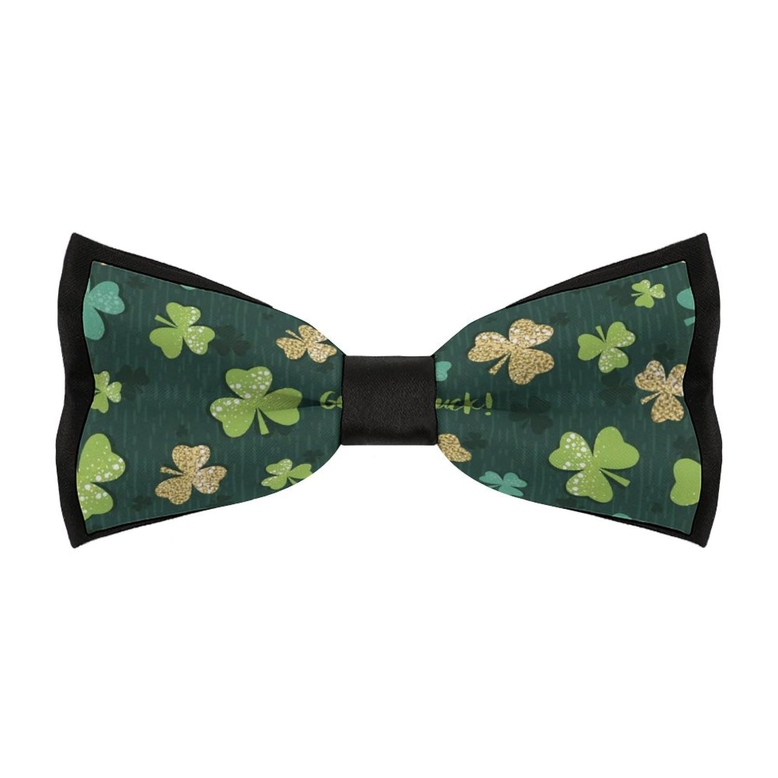 JYYAU Celebrate St Patrick's Day Bow Tie Adjustable Necktie For Men Business Fashion Pre-tied Tie Neckwear Novelty Accessory For Weddings Party Festival