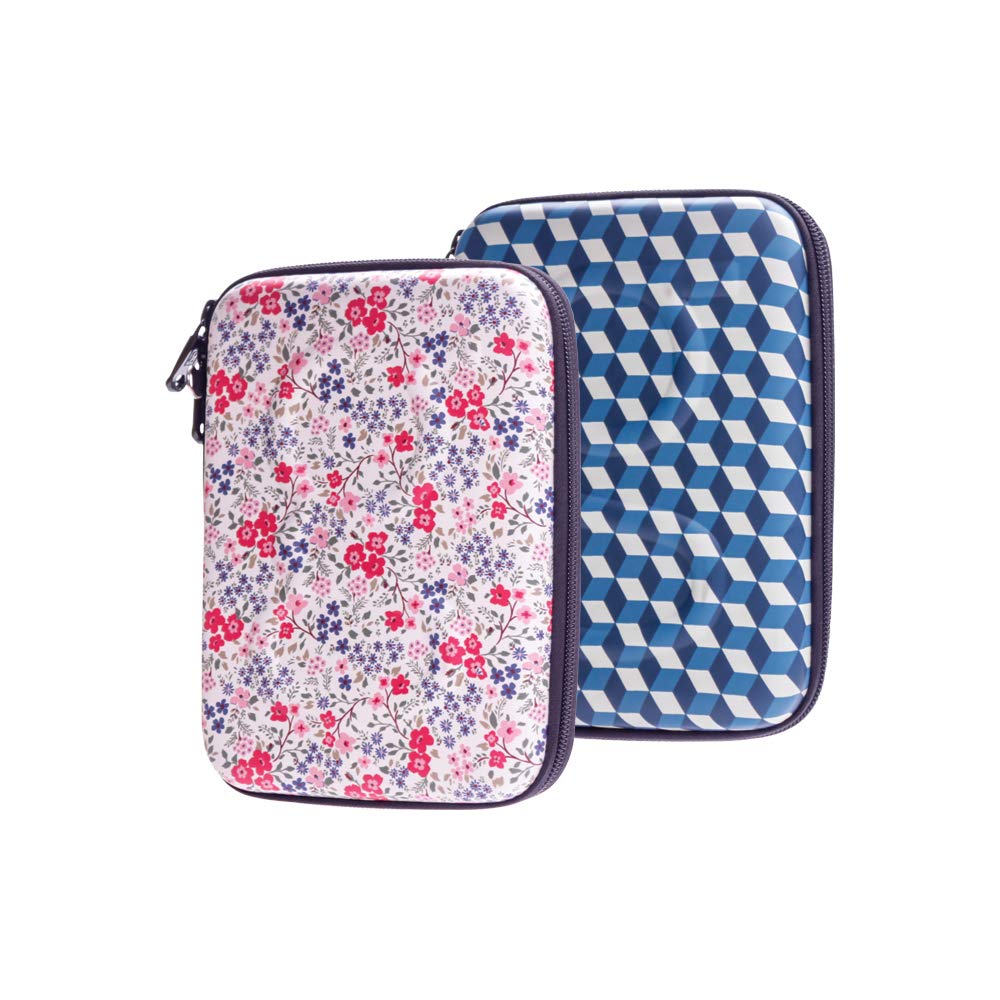 Glucology Diabetic Travel Case - Organizer for Blood Sugar Test Strips, Medication, Glucose Meter, Pills, Tablets, Pens, Insulin Syringes, Needles, Lancets (Flowers, Classic) : Health & Household