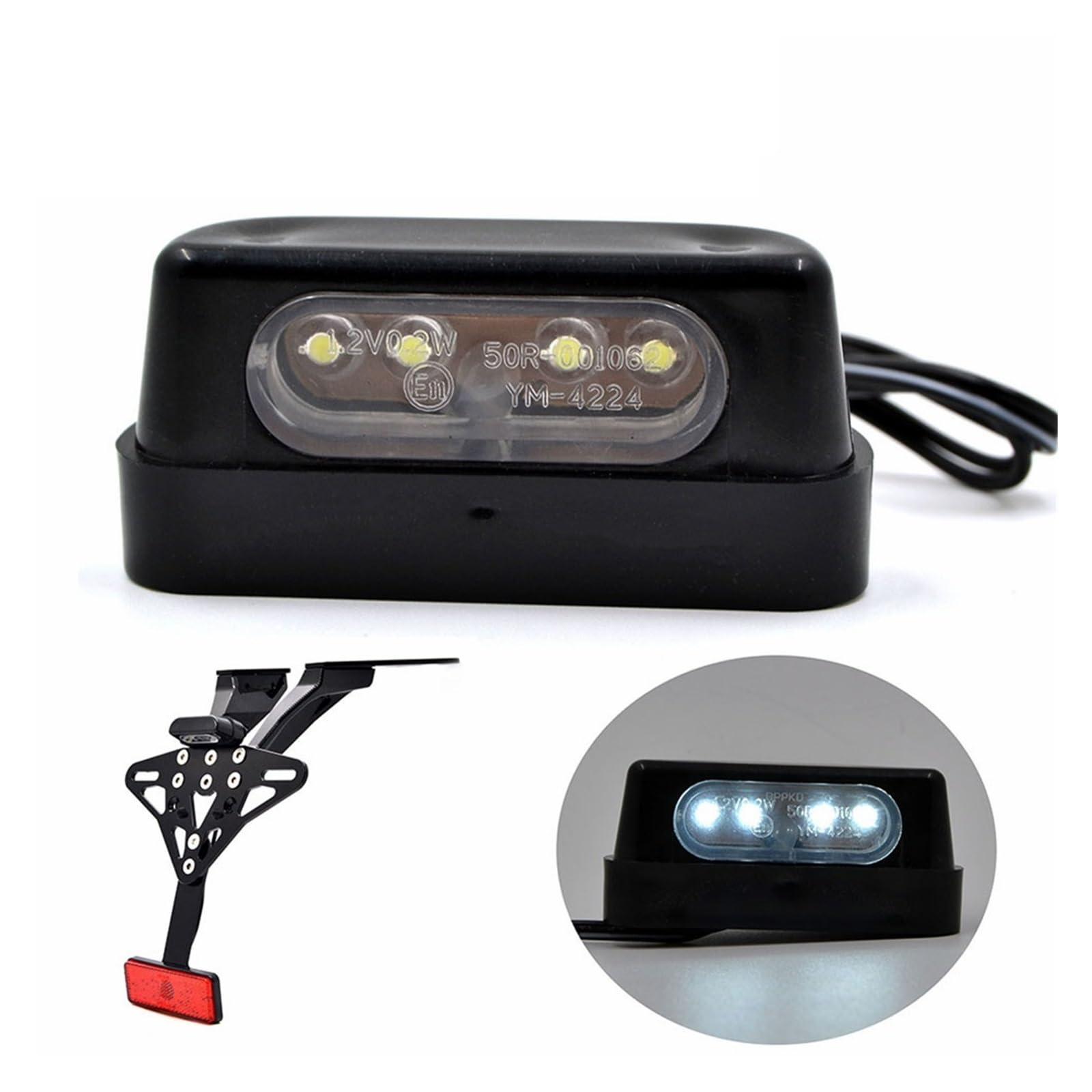 Mini Luce Targa Universale A LED Per Moto, 12 V, Luce Posteriore Con Numero Di Targa Per Ho&nda Per Ka&wasaki Per Ya&maha Per Suzuki Indicatore