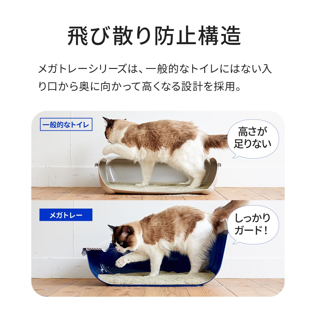 Amazon | オーエフティー 【OFT】 メガトレー グレー 【 猫用 トイレ