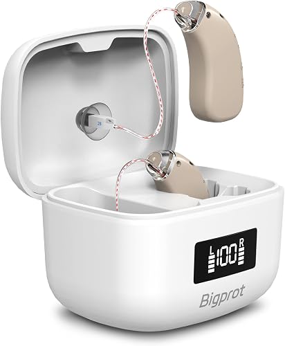 Bigprot OTC Hearing Aids for Seniors, 2026 Rechargeable Amplifier with Noise Can