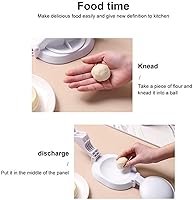 Vista 5 de 2 moldes manuales para la presión de la piel para albóndigas, máquina de bola de masa de plástico, accesorios para moldes a presión de piel de bola