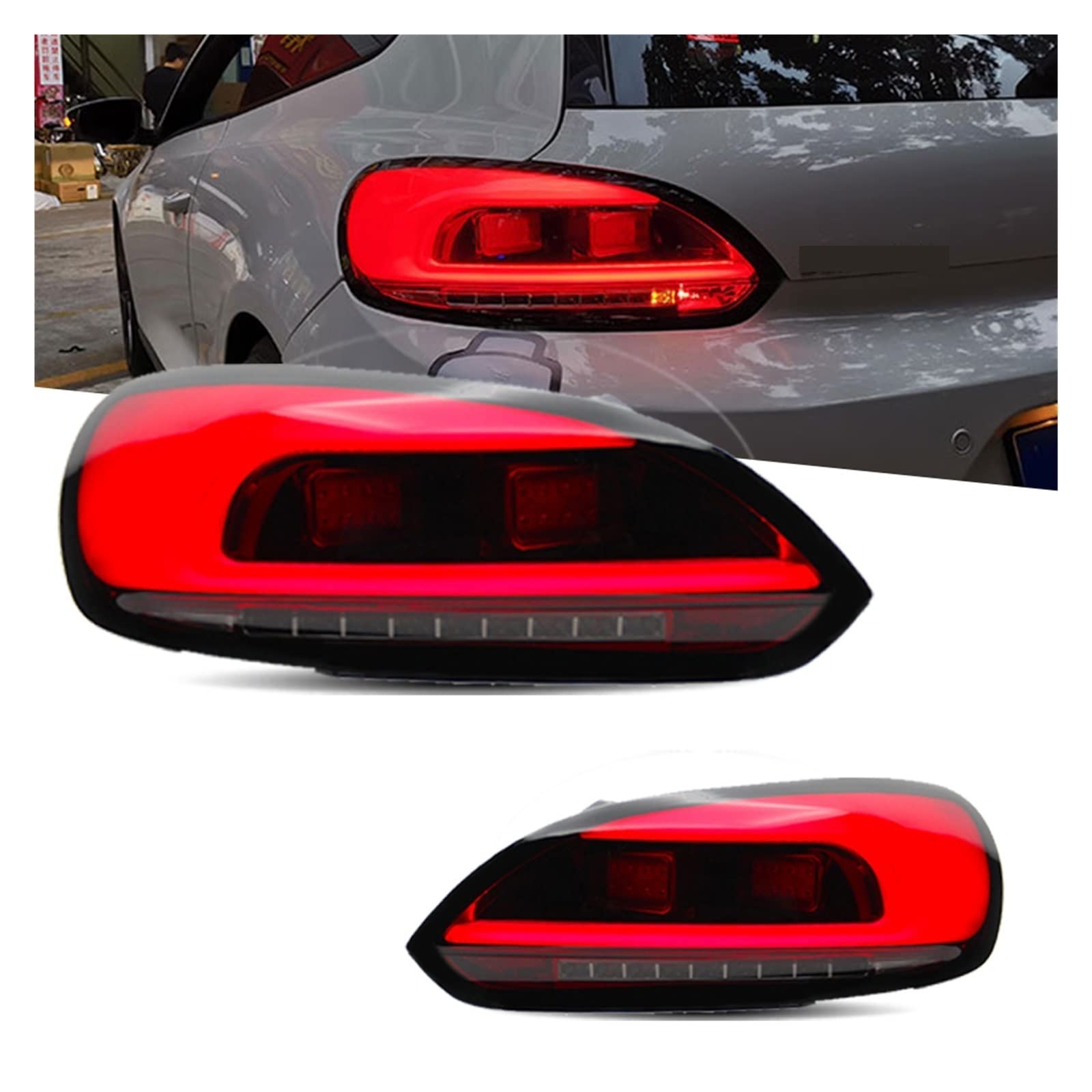 USテール仕様オールレッドシロッコ　シロッコR LEDテール SCIROCCO Amazon | テールライト VW シロッコ R LED テールライト 2009-2014 と