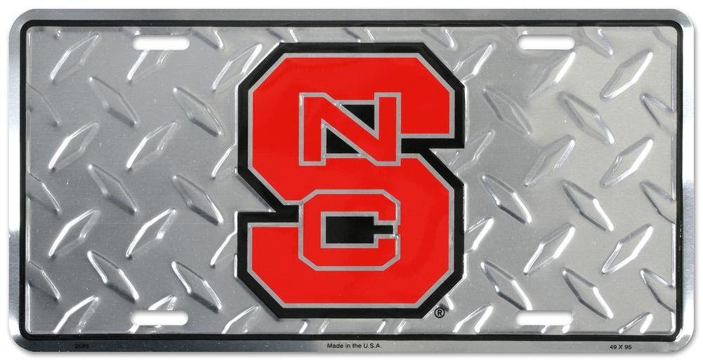 (6x12) North Carolina State Diamond Cut NCAA License Plate