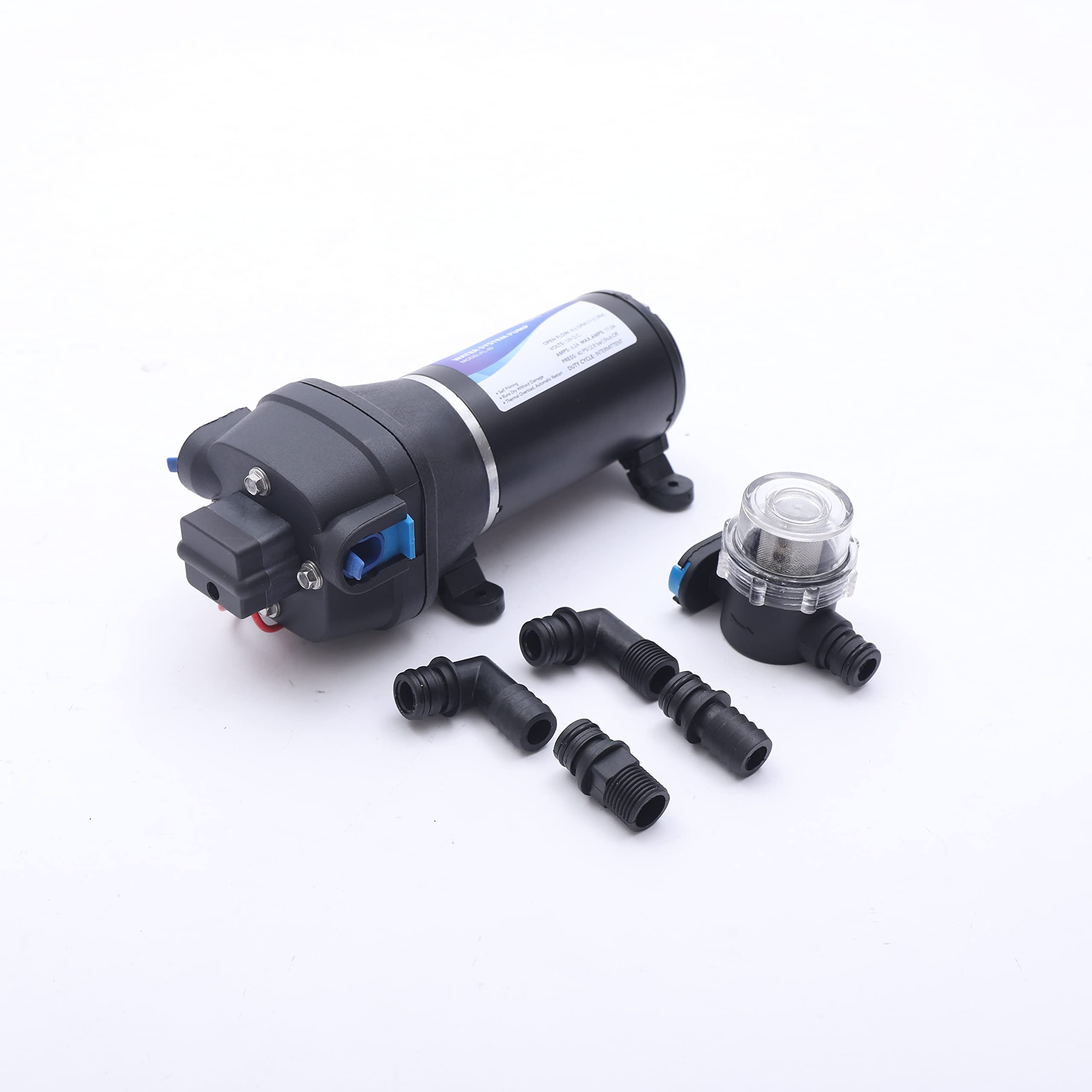 Pompa ad alta pressione DC 12 V, 40 PSI, a membrana, per acqua potabile, 17 l/min, per nave, barche, yacht, roulotte, campeggio, attività all'aperto, giardino