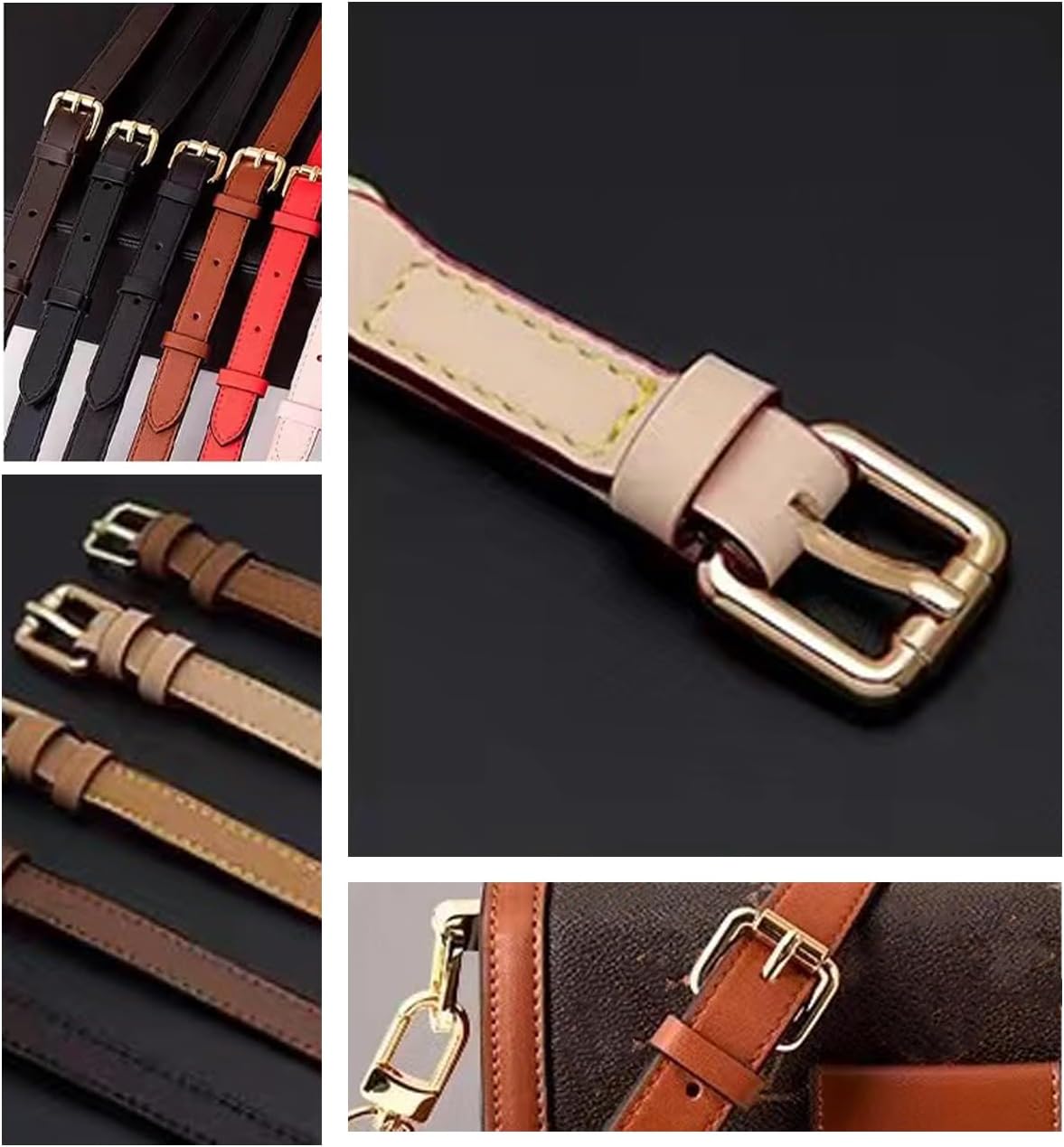 4 Pcs Belt Buckles Replacement Heavy Duty Single Prong Pin Buckle Center Bar - Image 5