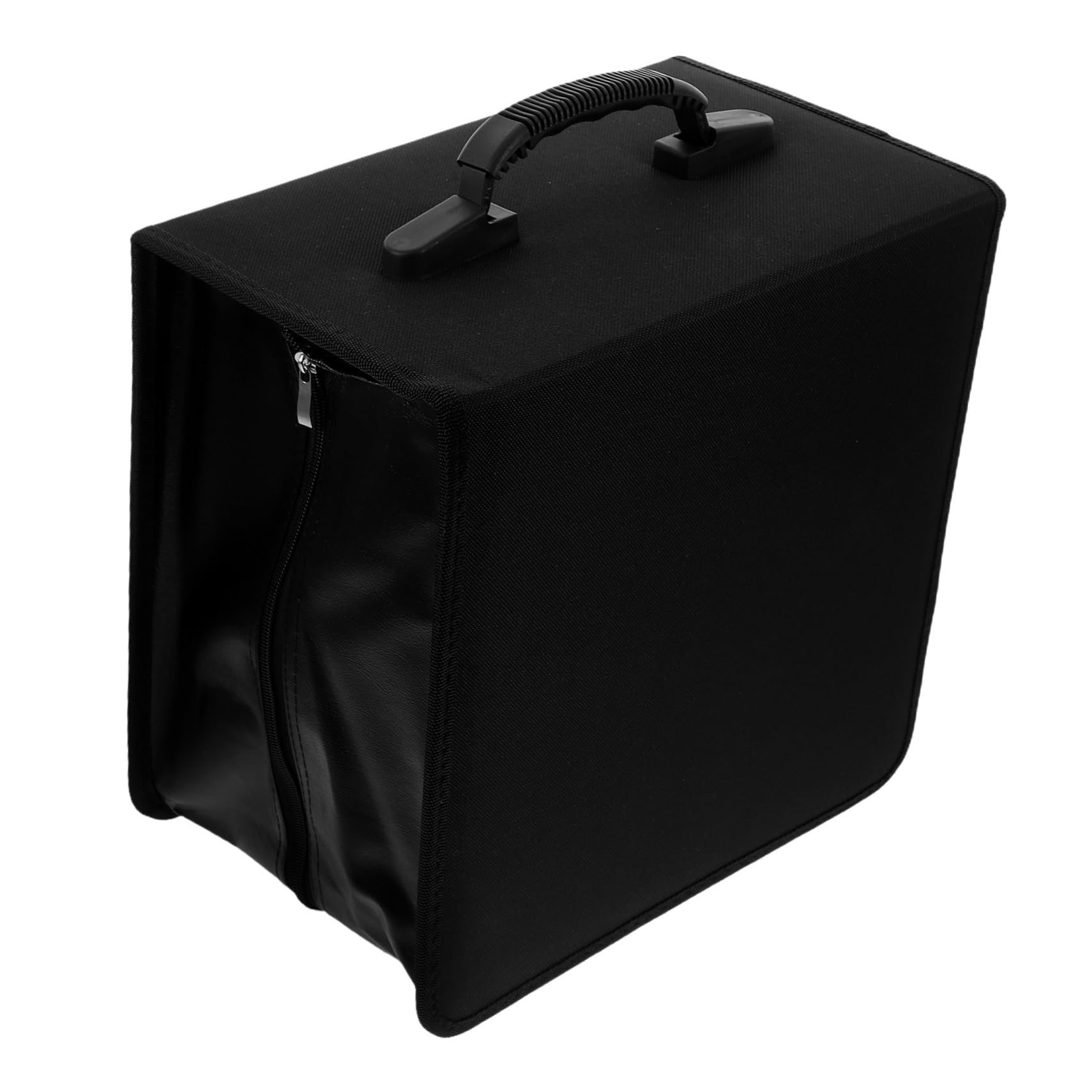 STOBAZA Piccola Custodia in Pu per Dvd Contenitore per CD con Maniglia Organizer per Dischi ad Alta capacità Dischi Custodia Protettiva per Auto e Viaggio